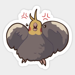 Angry Cockatiel Sticker